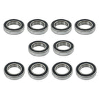 6009-2RS Deep Groove Ball Bearings 10pcs 45mm Inner Dia 75mm OD 16mm Bore Sealed