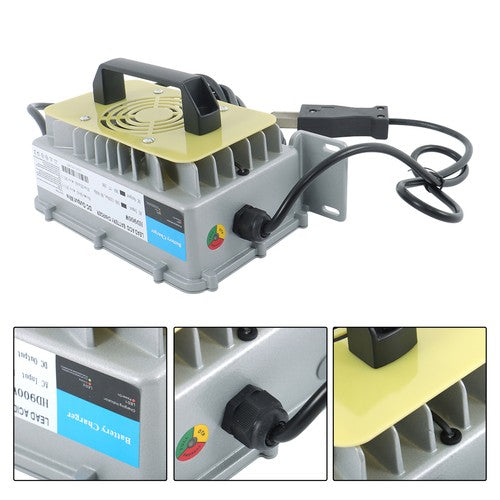 36V 18A Waterproof Charger With Crowfoot Plug For E-Z-GO Yamaha Golf Carts New