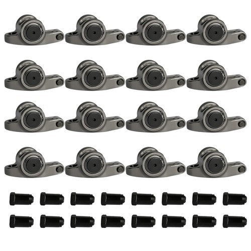 For Chevy SBC 267 350 1.6 Ratio 7/16" Full Roller Rocker Arms No Self-Aligning