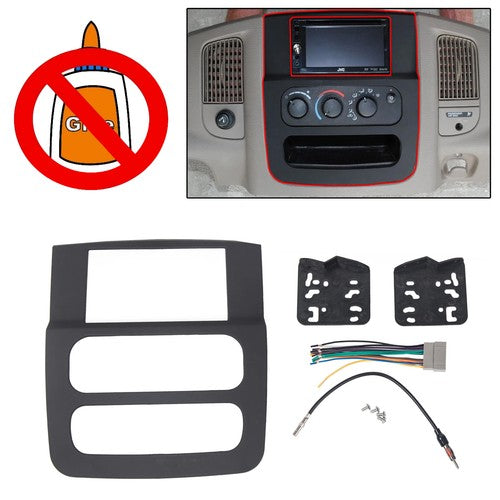 Stereo Radio Double Din Install Dash Kit for Dodge Ram 1500 2500 3500 2002 2005