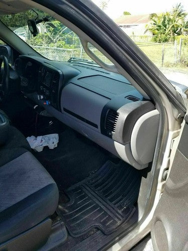 Black Dash Cover Textured Overlay for Silverado 1500 LS LT 2007-2013 1-Piece