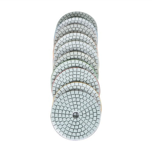 Diamond Polishing Pads 3 inch Wet/Dry 10 Piece Set Granite Stone Concrete Marble