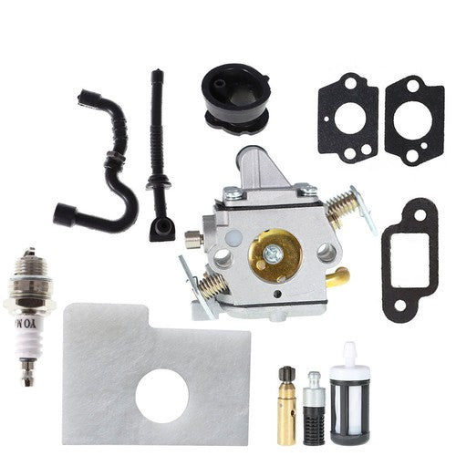 For Stihl MS180C Carburetor Air Filter Tune Up Kit Chainsaw MS170 MS180 017 018