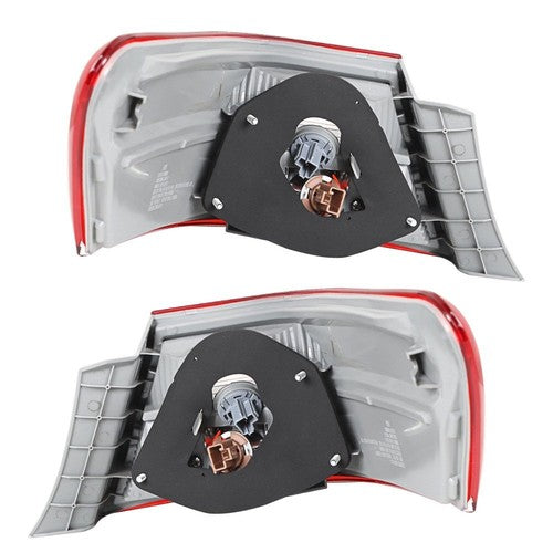 Pair Tail Lights Fit For Toyota Camry 2007-2009 Outer Lamps L+R Halogen Red Rear