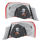 Pair Tail Lights Fit For Toyota Camry 2007-2009 Outer Lamps L+R Halogen Red Rear