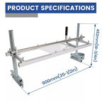 Chainsaw Mill Kit 14 to 36 Inch Portable Guide Bar Aluminum Planking Lumber Cutting