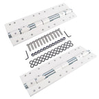 2x 55721 Swing Away Bracket White Alloy Steel Powder-Coated for Electric Jacks