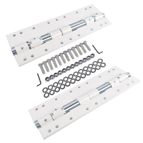 2x 55721 Swing Away Bracket White Alloy Steel Powder-Coated for Electric Jacks