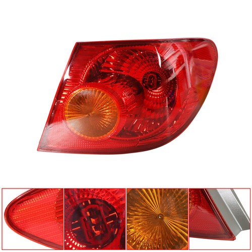 Outer Tail Light Tail Lamp RH Passenger Side for 2003-2008 for Toyota Corolla