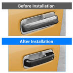 Gloss Black Top Half Mirror Door Handle Covers for 2015-2020 Ford F150 F-150