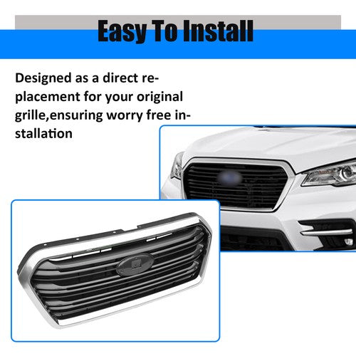 91121XC01A Front Bumper Grille Chrome for 2019-2022 Subaru Ascent