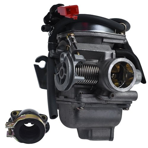 Go Kart Carburetor & Intake Manifold Boot For Yerf Dog Spiderbox GX150 GY6 150cc