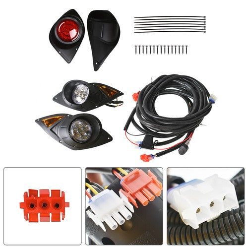 For Yamaha Drive G29 Golf Cart LED Headlight & Tail Light Gas or Electric 2007+