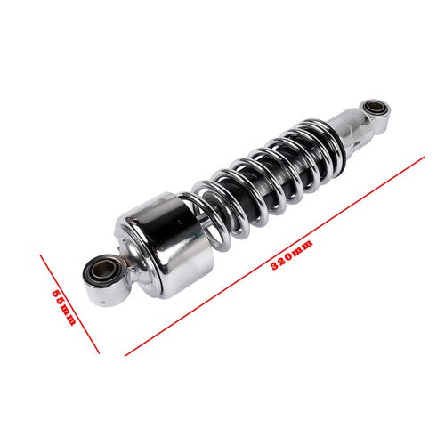 Pair 11.75" Chrome Rear Shocks For Harley Sportster XL 883 1200 FXR Street Glide