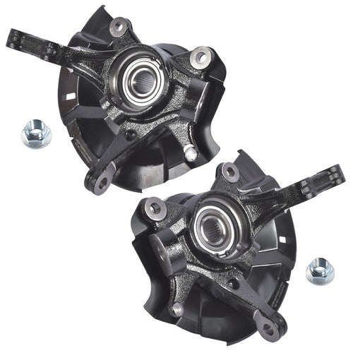 2Pcs Front Steering Knuckle Assembly for Dodge Attitude Hyundai Accent 1.4L 1.6L