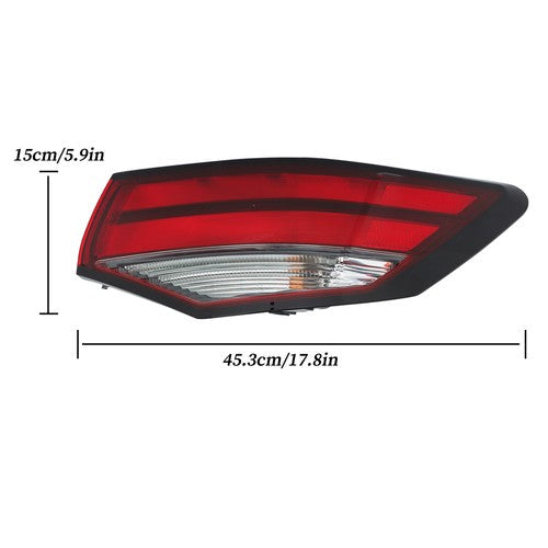 Black Passenger Side Tail Light For Nissan Sentra 2021-2023 Rear RH Outer Lamp