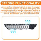 Front Grille & Cover & Fog Light Covers w/Bulbs For 2015-16 Nissan Versa Note SR