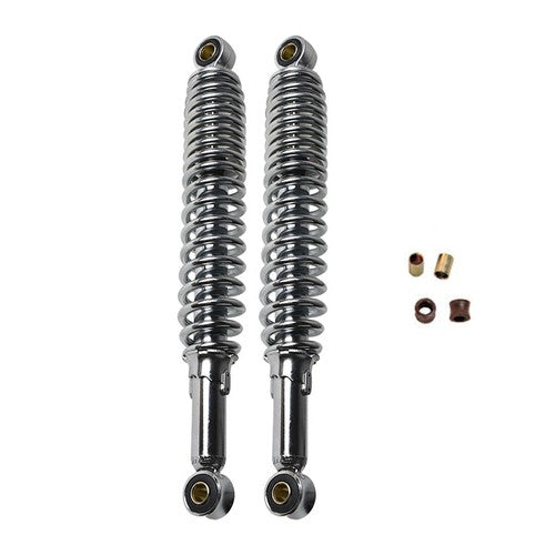 For S65 CL/CT70 XL75 CL/CT/CM/S90 CM91 CT110 Chrome Shocks 335mm (13 1/8")