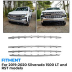 Snap On Chrome Grille Trim Molding Covers for 19 21 Chevy Silverado 1500 LT RST