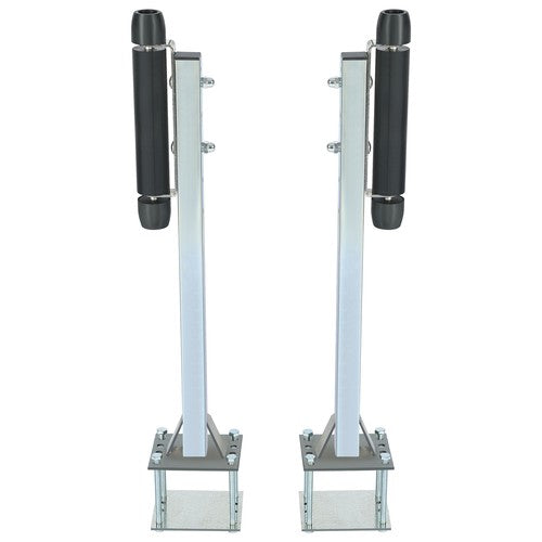 Pair Steel Boat Trailer Pontoon Roller Guide On Zinc Plated for Sailboat Trailer