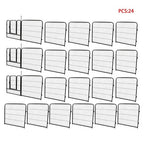 24 Panels 24x24 inch Dog Playpen Crate Fence Pet PlayPen Exercise Cage