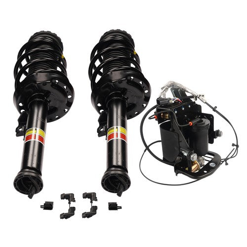 Set of 3 Front Shock Strut Assys & Air Compressor For Cadillac XTS 3.6L V6 13-19