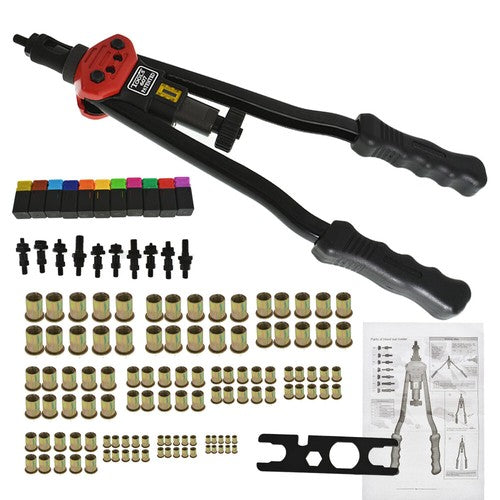 16" Rivet Gun Kit Rivnut Setting Tools Nut Setter Tool Hand Blind Riveter Gun US