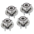 4pc Front Rear Wheel Bearing Hub Kit For Cadillac SRX 2010 2011 2012 2013-2016