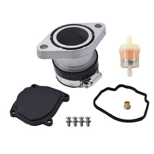 Carburetor W/ Intake Manifold Boot Fit For Yamaha Big Bear Wolverine 350 YFM350