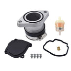 Carburetor W/ Intake Manifold Boot Fit For Yamaha Big Bear Wolverine 350 YFM350