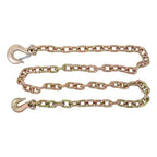 W/Hooks G70 3/8in × 8FT Trailer&Truck Transport Bundle Chain Steel Gold 6600lbs