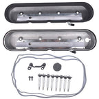 GM LS Black Cast Aluminum Valve Covers w/Coil Mounts For LS1 LS2 LS3 5.3 6.0 6.2