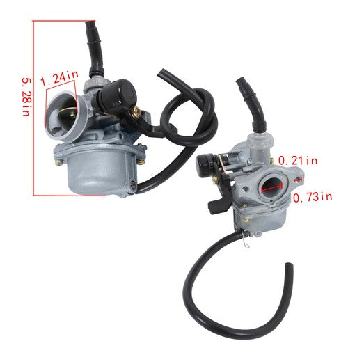 For 50cc 70cc Carburetor Carb Air Filter Throttle Handle Grips Cable PZ19