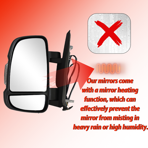 Door Mirror W/Temperature Sensor LH for 2014-2023 for Ram ProMaster 1500 2500