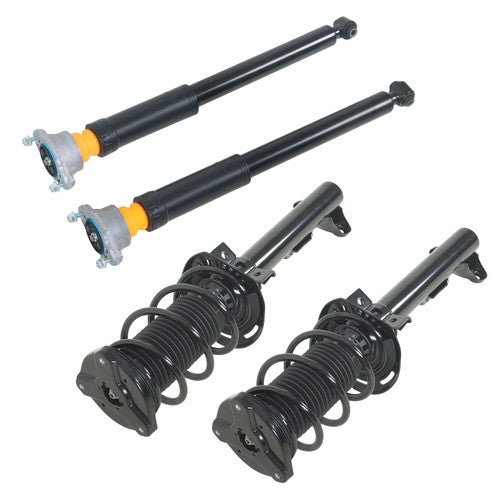 4PCS Front Complete Struts Rear Shocks 501798019 For Mercedes E350 2010-2014 RWD