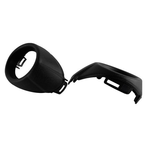Front Bumper Fog Light Cover Bezels Pair Matte Black for 2012-2014 for Ford Focus
