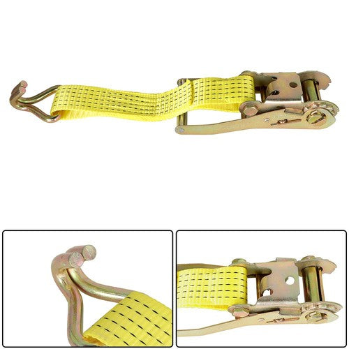 2 In x 15 Ft Ratchet Straps With J Hook 5000 Lbs Heavy Duty Tie Downs 8 Pack