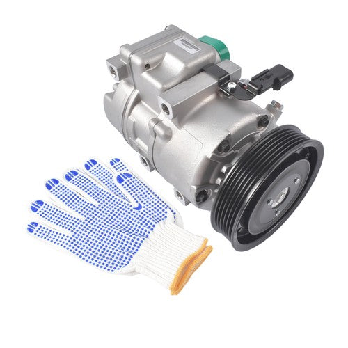 New A/C Compressor for Hyundai Genesis 3.8 2009-2014 V6 3.8L w/ 6-Groove Pulley