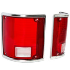 Tail Light Lens Pair for Chevrolet C10 C20 K10 R1500 Suburban 1973 75 86 1991