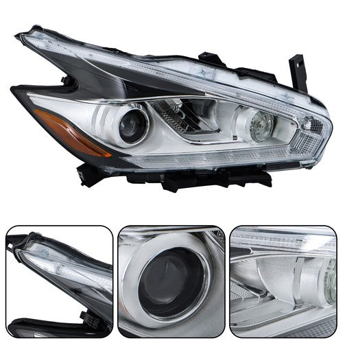 Headlight Assembly LED Type Passenger Side For Nissan Murano Platinum 2015-2018