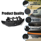 Front Grille & Cover & Fog Light Covers w/Bulbs For 2015-16 Nissan Versa Note SR