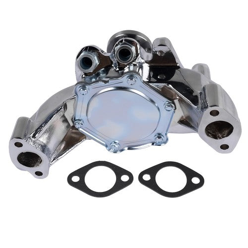 High Flow Chrome Long Water Pump Silver for Chevy BBC 396 402 427 454 V8 Engines
