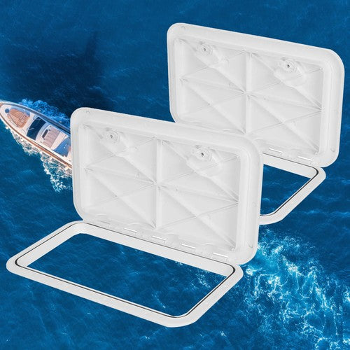 2Pk Deck Marine Access Hatch with Lid 24 x 14 for Boat Marine Caravan RV
