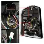 Full LED Taillights with LED Reverse Signal Black for 2011 2014 Chrysler 300