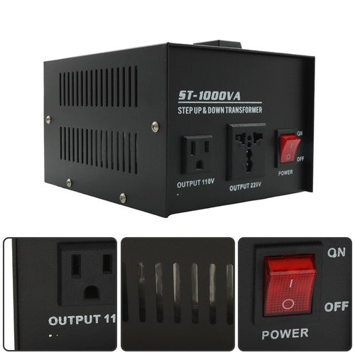 1000W Voltage Converter Transformer Step Up/Down 110v to 220v/220v to 110v New