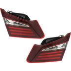 Pair Inner Tail Light for Honda Accord Sedan 2016-2017 Driver Passenger Side