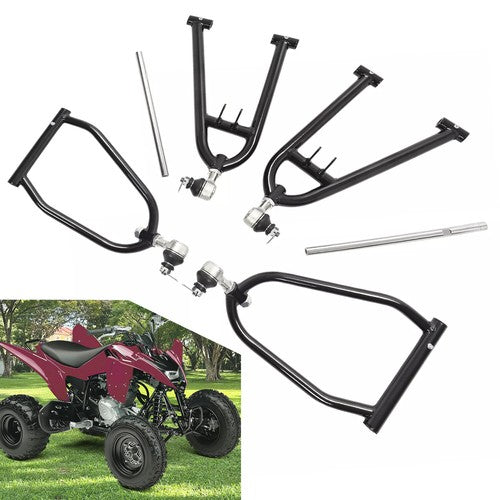 Front Long Travel Extended A-Arms For Yamaha Raptor 250 Raptor 125 Gloss Black