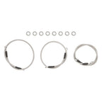 2 1 Front A Arms for Honda TRX450R with Braided Brake Lines Clamps 2004 2007