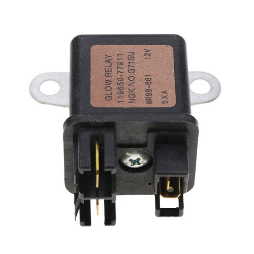 119650 77910 Glow Plug Relay for Kubota L2900DT L3010DT L3300DT L3410DT Tractors