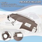 Molded Dash Cover Overlay Cap Tan Brown For 2004-2009 Lexus RX330 RX350 RX400H